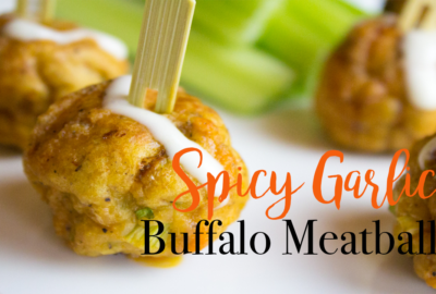 Spicy Garlic Buffalo Meatballs Super Bowl