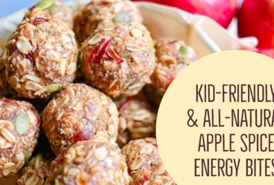 How to Make Kid friendly all natural Apple spice energy bites 
