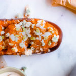 Blue Cheese Stuffed Buffalo Chicken Meatballs for Super Bowl