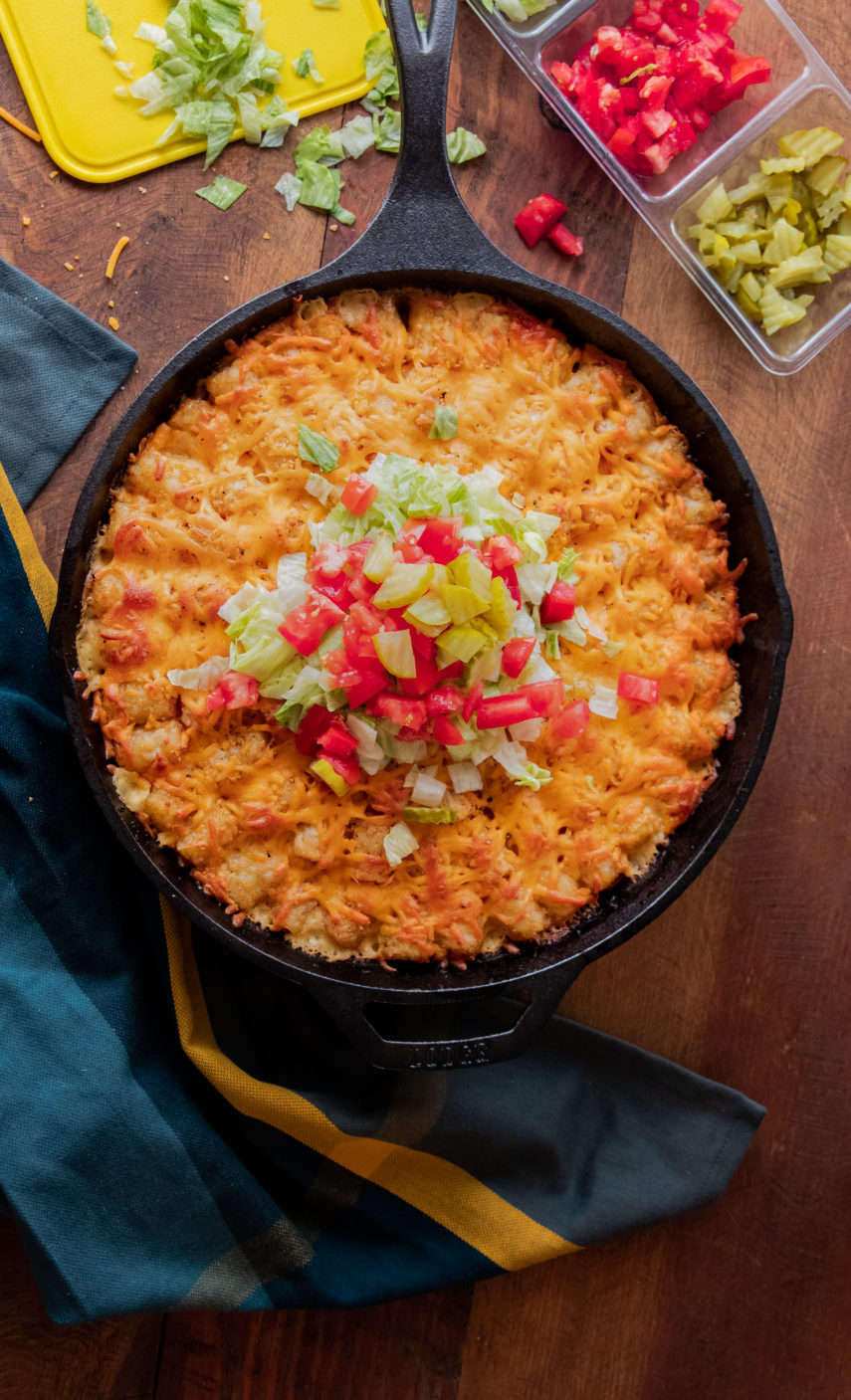 Tater Tot Cheeseburger Casserole