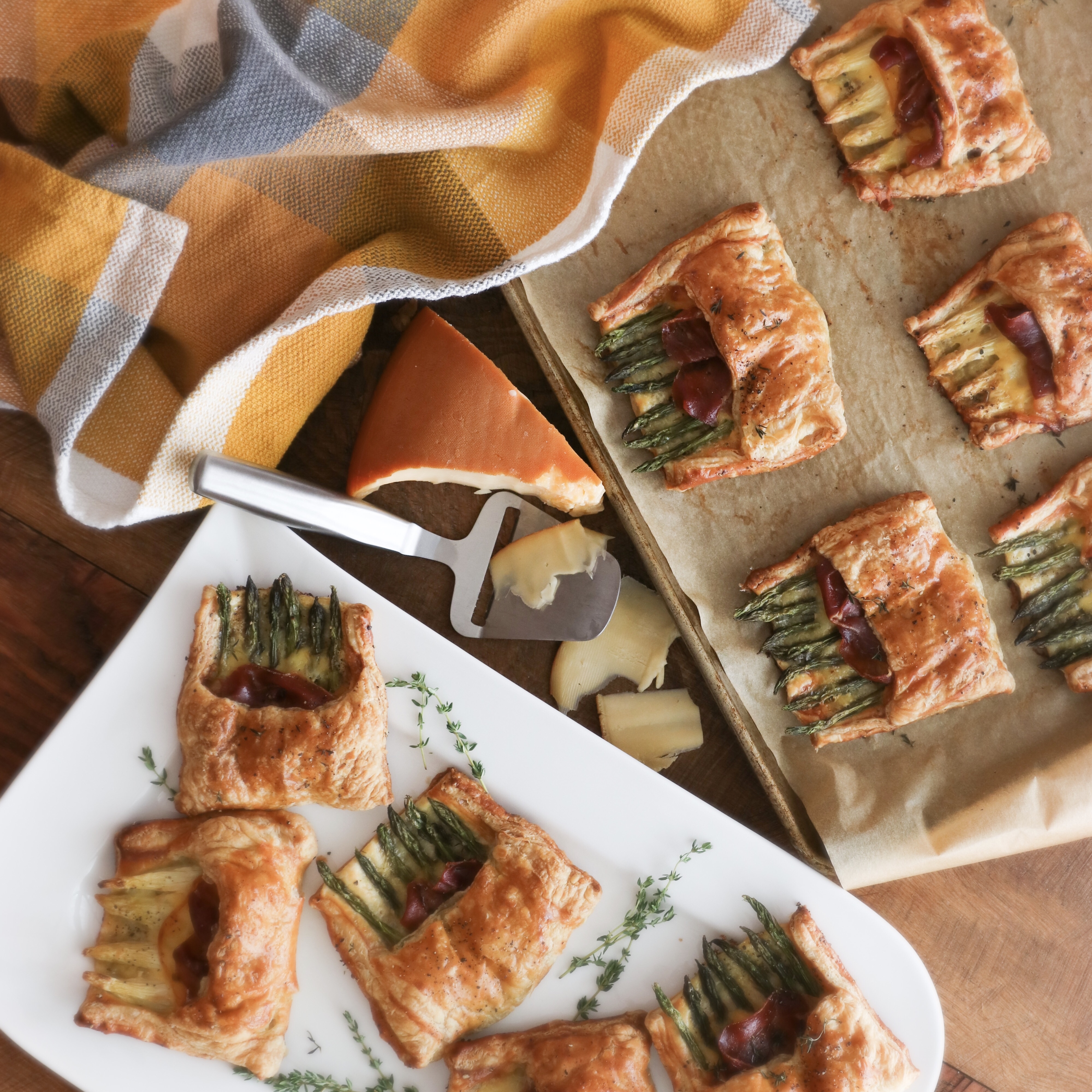 How to make Easy Asparagus Puff Pastry Pocket Squares