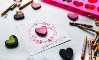 How to make DIY heart shaped crayons