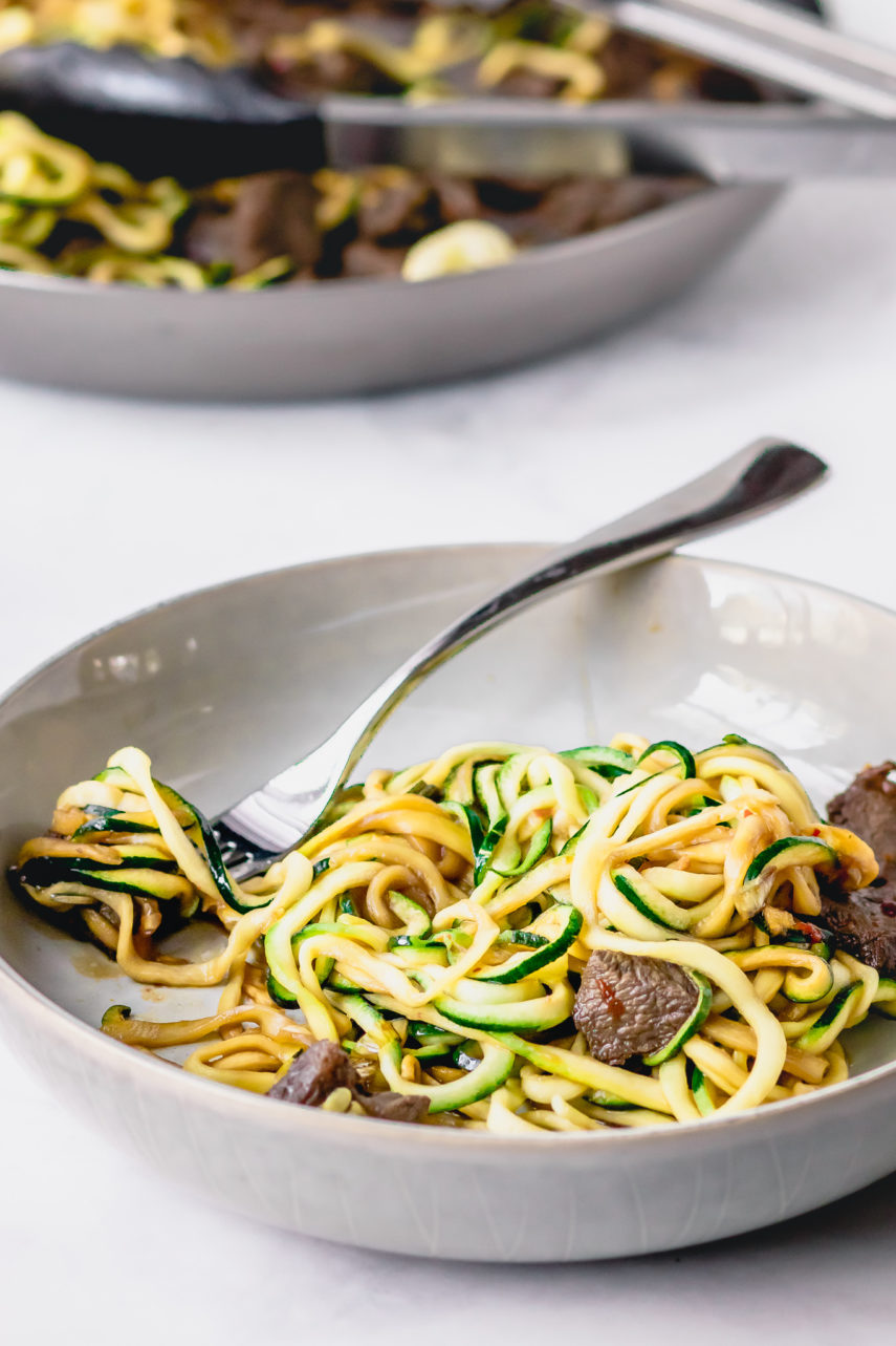 Asian Crack Zoodles with Beef