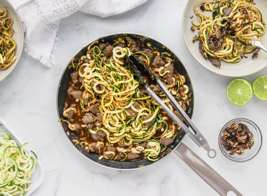 Asian Crack Zoodles with Beef