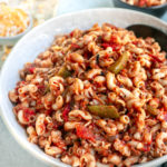 easy instant pot american goulash in a white bowl