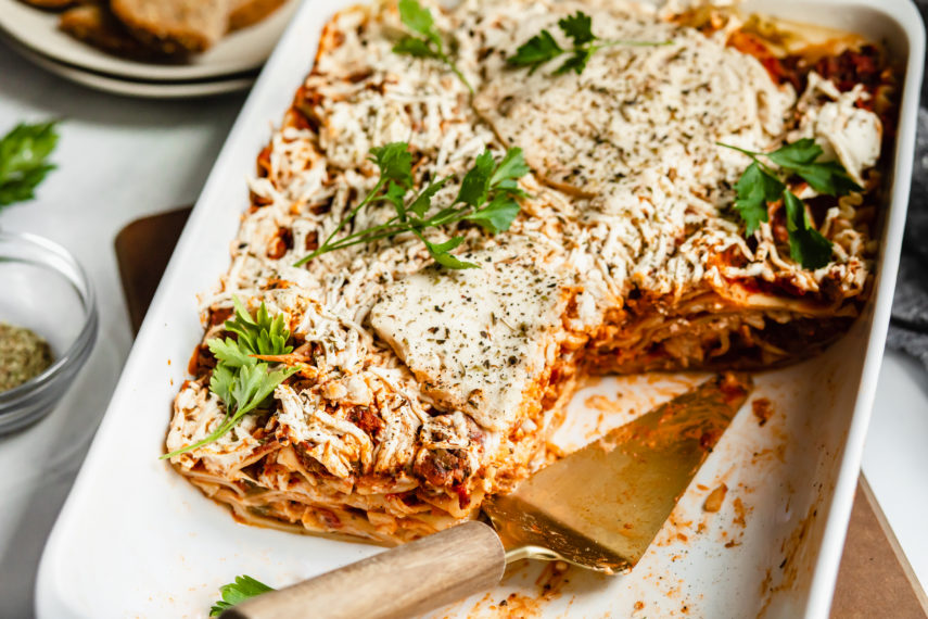 Vegan Meat Replacement Lasagna