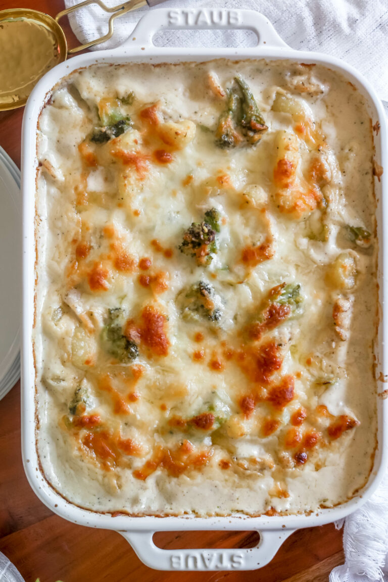 Chicken and Broccoli Gnocchi Alfredo Bake Rosalynn Daniels